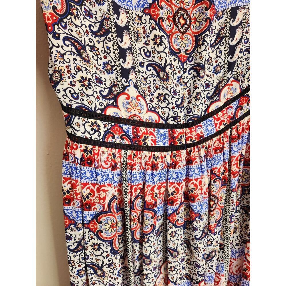 L'AGENCE Rosalia Silk V-neck Maxi Dress Size 8 Floral 1B403 - Picture 6 of 12